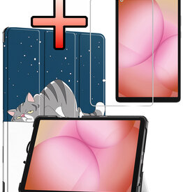 NoXx NoXx Samsung Galaxy Tab A11 Hoes Met Screenprotector - Kat