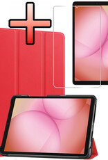 NoXx NoXx Samsung Galaxy Tab A11 Hoes Met Screenprotector - Rood
