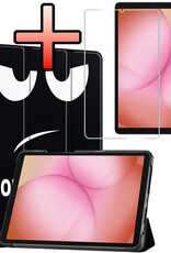 NoXx NoXx Samsung Galaxy Tab A11 Hoes Met Screenprotector - Don't touch me