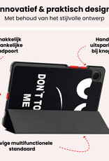 NoXx NoXx Samsung Galaxy Tab A11 Hoes Met Screenprotector - Don't touch me