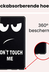 NoXx NoXx Samsung Galaxy Tab A11 Hoes Met Screenprotector - Don't touch me