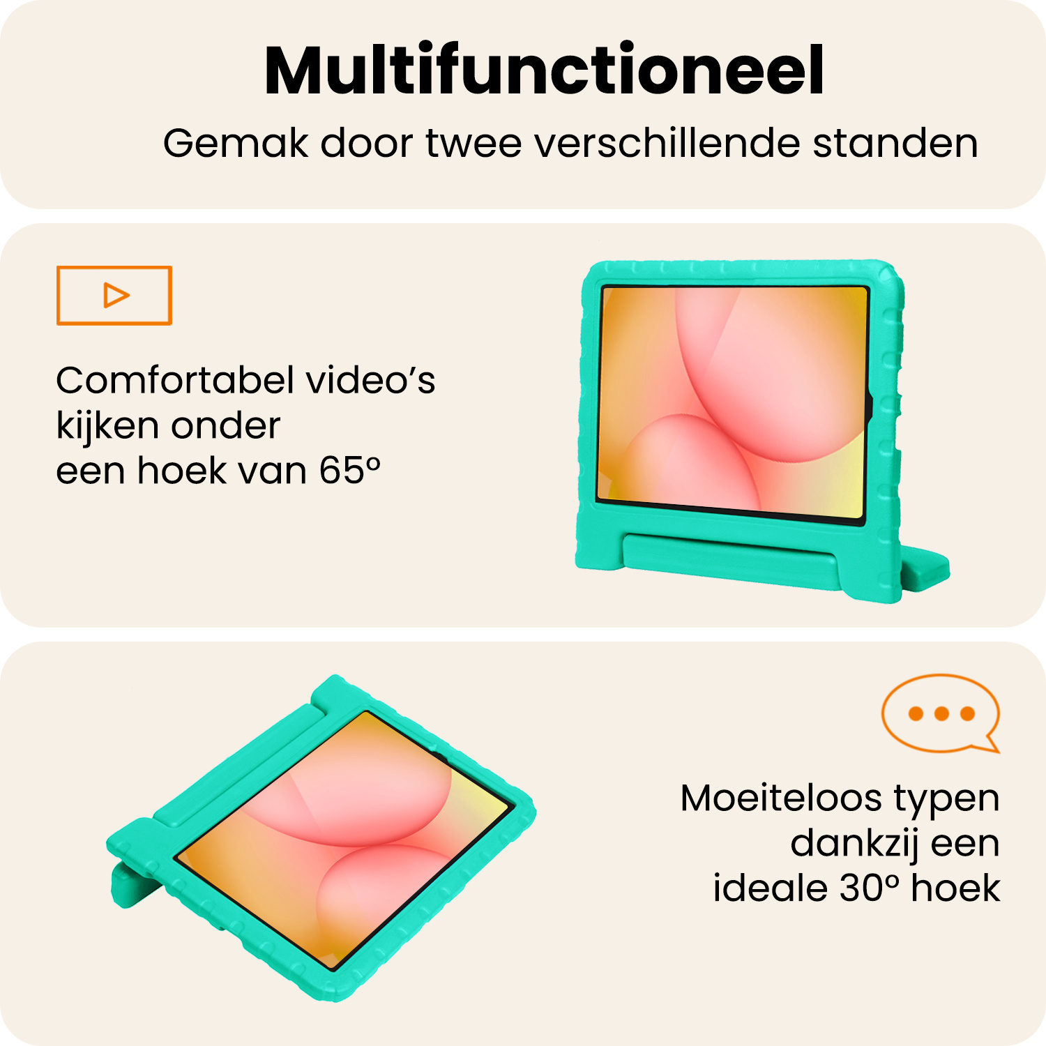 Nomfy Nomfy Samsung Galaxy Tab A11 Kinderhoes - Turquoise