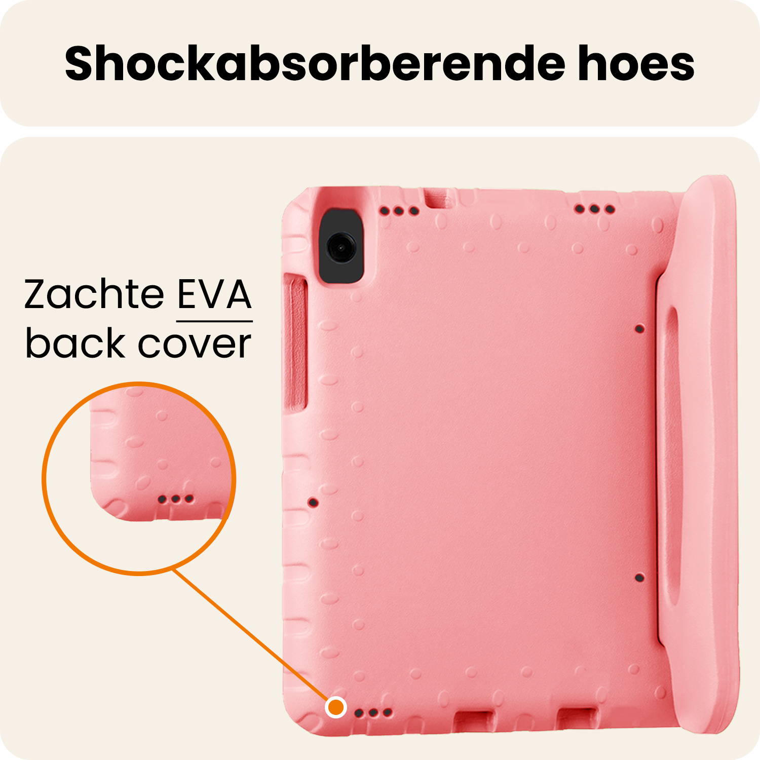 Nomfy Nomfy Samsung Galaxy Tab A11 Kinderhoes - Zalm