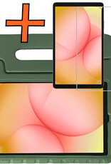 Nomfy Nomfy Samsung Galaxy Tab A11 Kinderhoes Met Screenprotector - Donkergroen