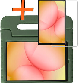 Nomfy Nomfy Samsung Galaxy Tab A11 Kinderhoes Met Screenprotector - Donkergroen