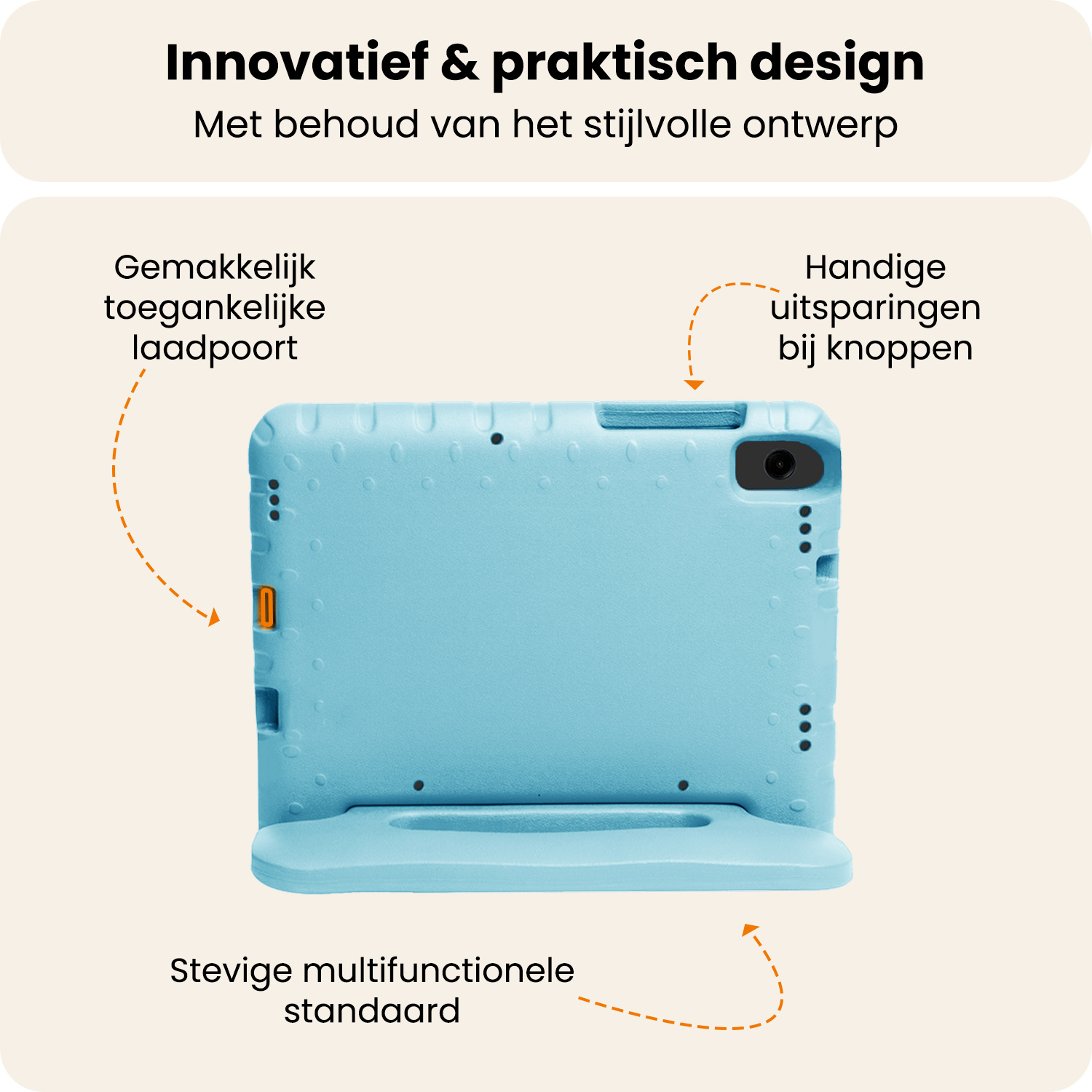 Nomfy Nomfy Samsung Galaxy Tab A11 Kinderhoes Met Screenprotector - Sky