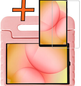 Nomfy Nomfy Samsung Galaxy Tab A11 Kinderhoes Met Screenprotector - Zalm