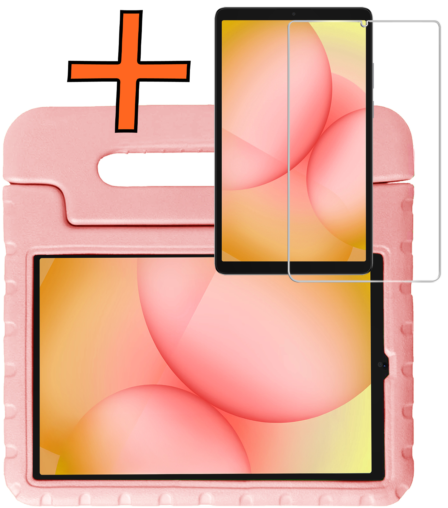 Nomfy Nomfy Samsung Galaxy Tab A11 Kinderhoes Met Screenprotector - Zalm