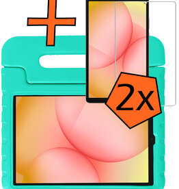 Nomfy Nomfy Samsung Galaxy Tab A11 Kinderhoes Met 2x Screenprotector - Turquoise
