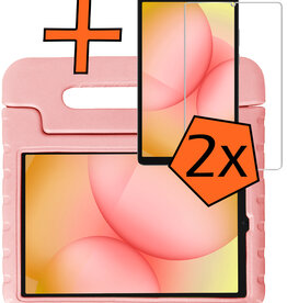 Nomfy Nomfy Samsung Galaxy Tab A11 Kinderhoes Met 2x Screenprotector - Zalm