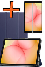 Nomfy Nomfy Samsung Galaxy Tab A11 Hoes Met Screenprotector - Donkerblauw