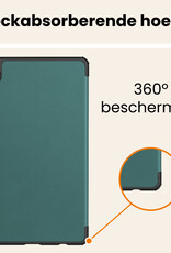 Nomfy Nomfy Samsung Galaxy Tab A11 Hoes Met Screenprotector - Donkergroen