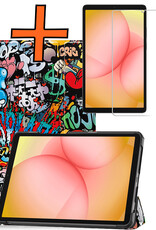 Nomfy Nomfy Samsung Galaxy Tab A11 Hoes Met Screenprotector - Graffity