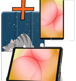Nomfy Nomfy Samsung Galaxy Tab A11 Hoes Met Screenprotector - Kat
