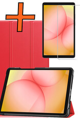 Nomfy Nomfy Samsung Galaxy Tab A11 Hoes Met Screenprotector - Rood
