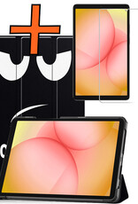 Nomfy Nomfy Samsung Galaxy Tab A11 Hoes Met Screenprotector - Don't touch me