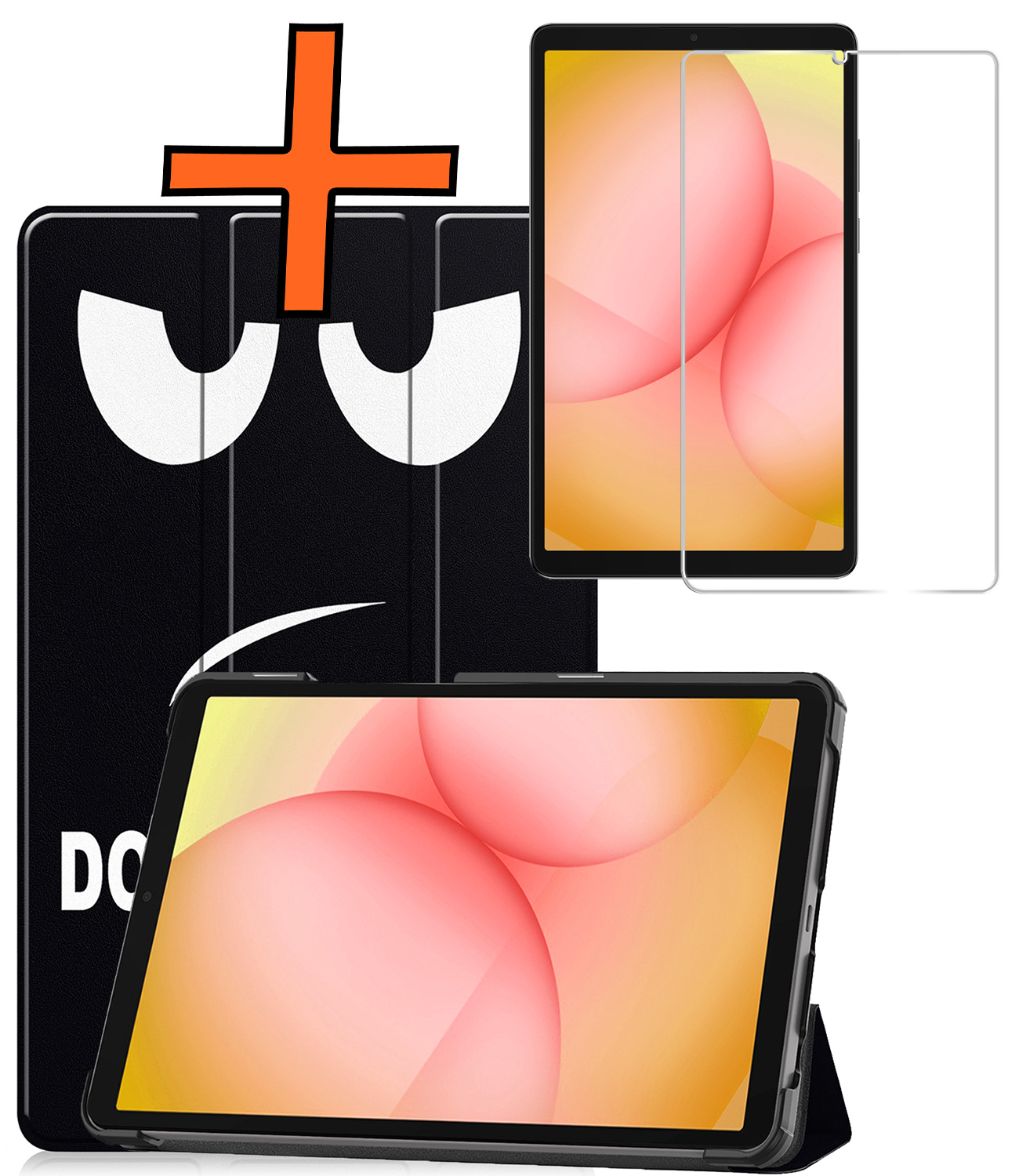 Nomfy Nomfy Samsung Galaxy Tab A11 Hoes Met Screenprotector - Don't touch me