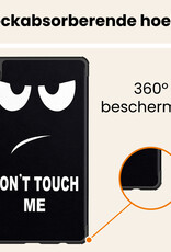 Nomfy Nomfy Samsung Galaxy Tab A11 Hoes Met Screenprotector - Don't touch me