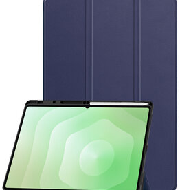 BASEY. BASEY. Samsung Galaxy Tab S11 Ultra Hoesje Met Uitsparing S Pen - Donkerblauw