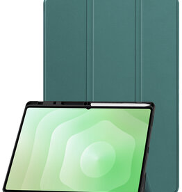 BASEY. BASEY. Samsung Galaxy Tab S11 Ultra Hoesje Met Uitsparing S Pen - Donkergroen