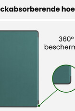 BASEY. BASEY. Samsung Galaxy Tab S11 Ultra Hoesje Met Uitsparing S Pen - Donkergroen