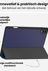 BASEY. BASEY. Samsung Galaxy Tab S11 Ultra Hoesje Met Uitsparing S Pen Met Screenprotector - Donkerblauw