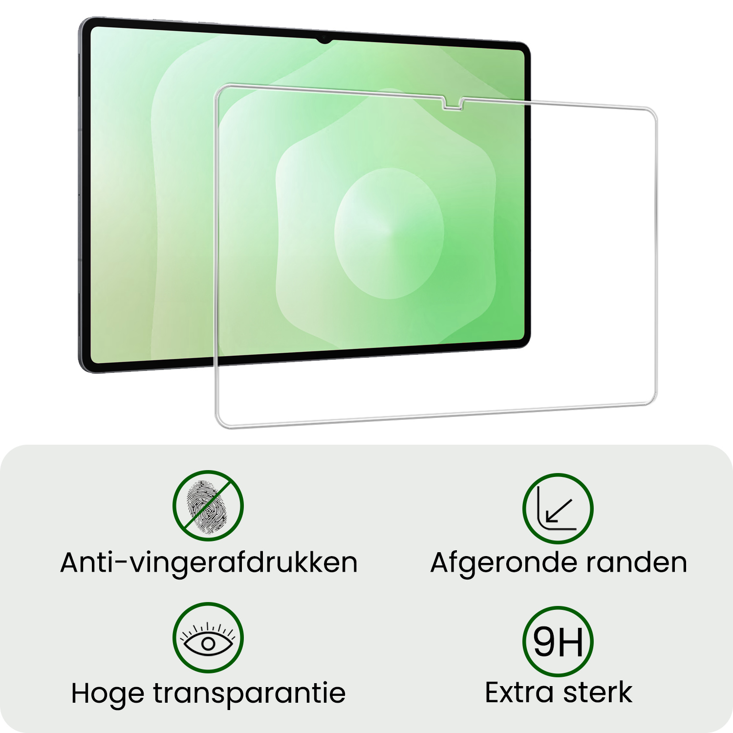 BASEY. BASEY. Samsung Galaxy Tab S11 Ultra Hoesje Met Uitsparing S Pen Met Screenprotector - Grijs