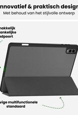 BASEY. BASEY. Samsung Galaxy Tab S11 Ultra Hoesje Met Uitsparing S Pen Met Screenprotector - Grijs