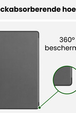 BASEY. BASEY. Samsung Galaxy Tab S11 Ultra Hoesje Met Uitsparing S Pen Met Screenprotector - Grijs