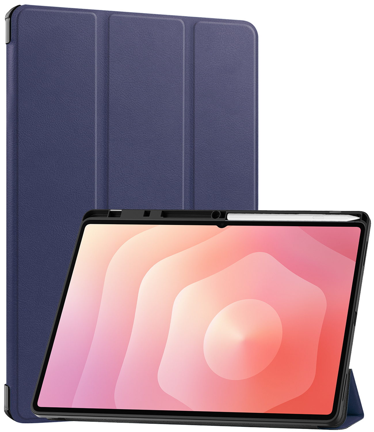 NoXx NoXx Samsung Galaxy Tab S11 Ultra Hoesje Met Uitsparing S Pen - Donkerblauw