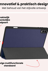 NoXx NoXx Samsung Galaxy Tab S11 Ultra Hoesje Met Uitsparing S Pen - Donkerblauw
