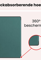 NoXx NoXx Samsung Galaxy Tab S11 Ultra Hoesje Met Uitsparing S Pen - Donkergroen