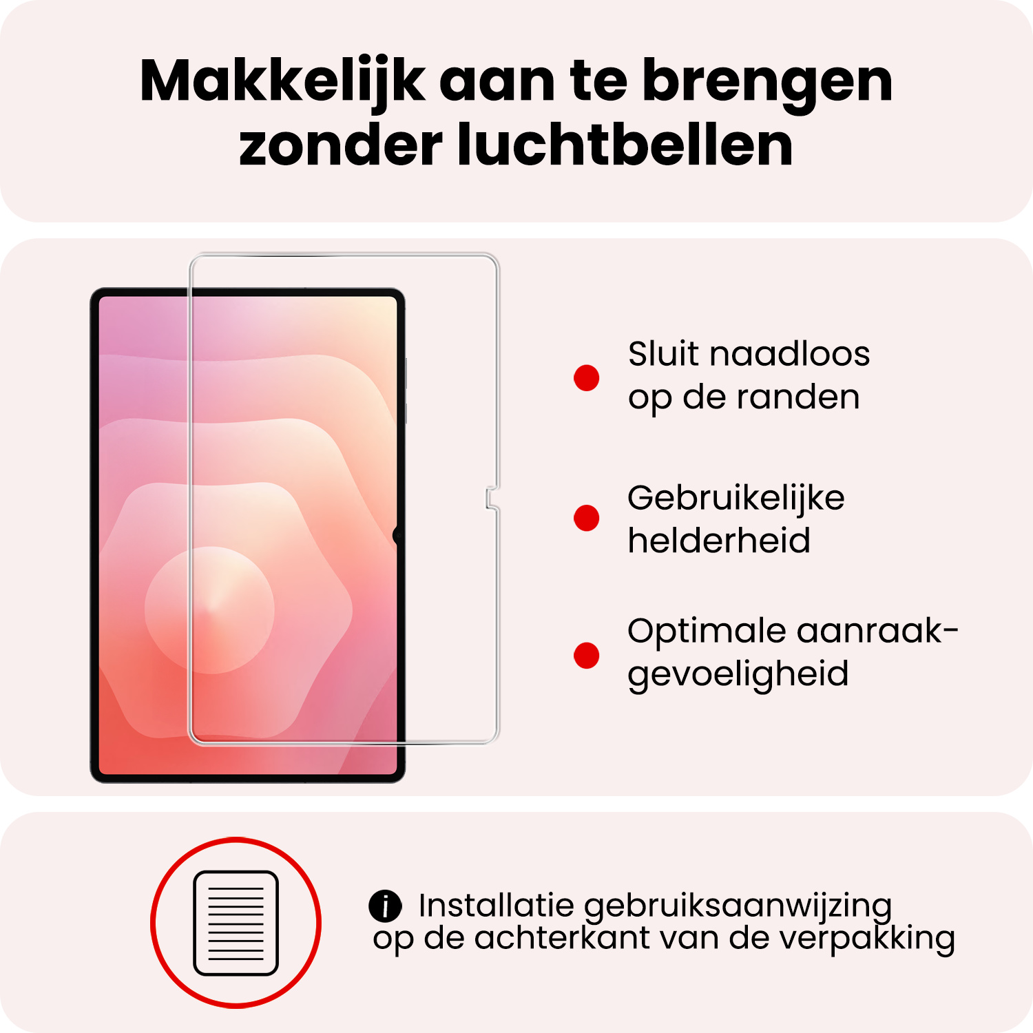 NoXx NoXx Samsung Galaxy Tab S11 Ultra Hoesje Met Uitsparing S Pen Met Screenprotector - Donkerblauw