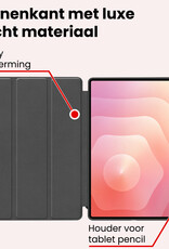 NoXx NoXx Samsung Galaxy Tab S11 Ultra Hoesje Met Uitsparing S Pen Met Screenprotector - Donkerblauw