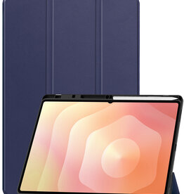 Nomfy Nomfy Samsung Galaxy Tab S11 Ultra Hoesje Met Uitsparing S Pen - Donkerblauw