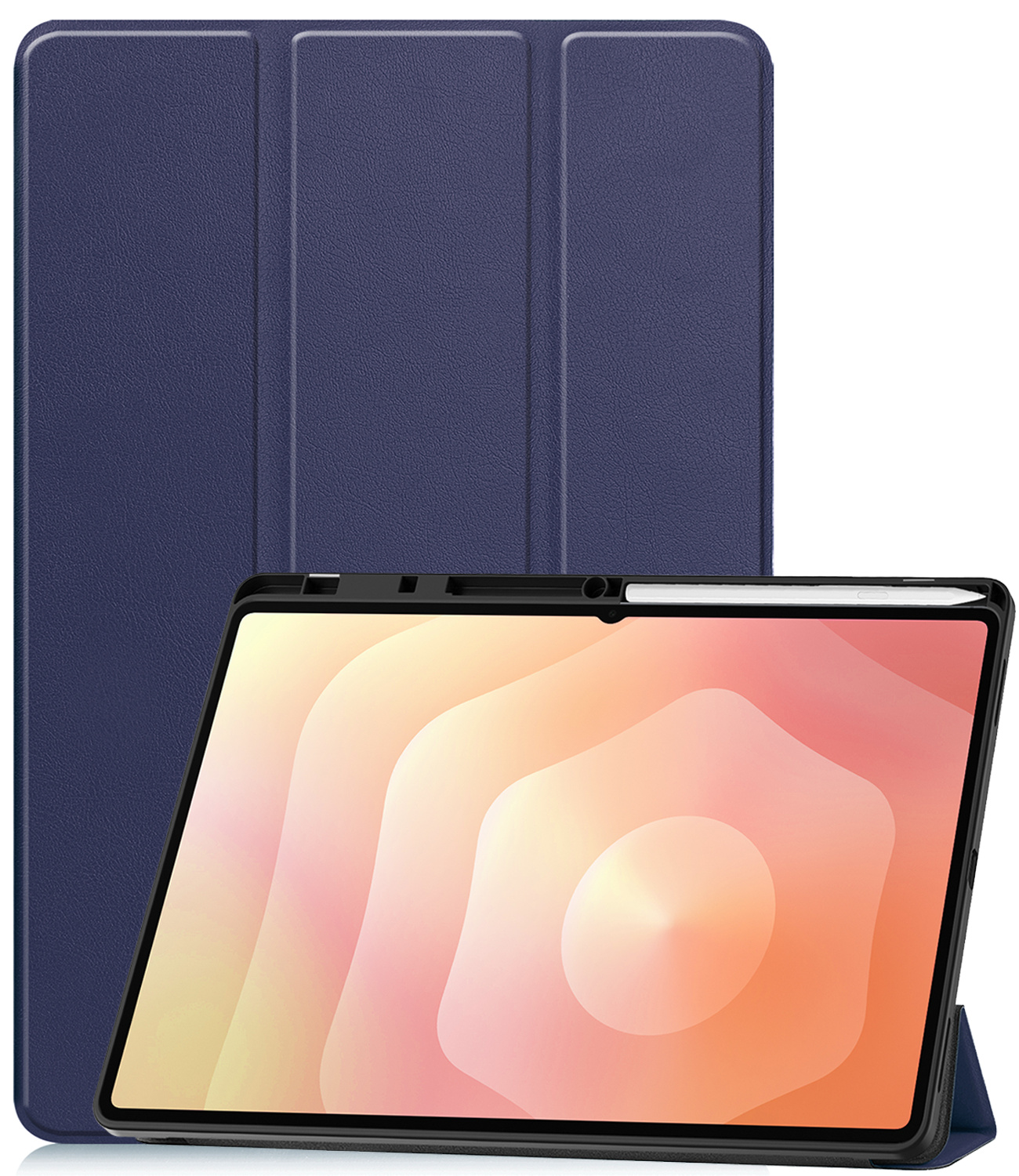 Nomfy Nomfy Samsung Galaxy Tab S11 Ultra Hoesje Met Uitsparing S Pen - Donkerblauw