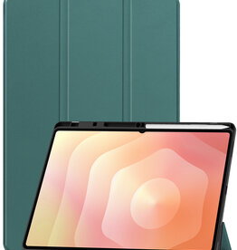 Nomfy Nomfy Samsung Galaxy Tab S11 Ultra Hoesje Met Uitsparing S Pen - Donkergroen