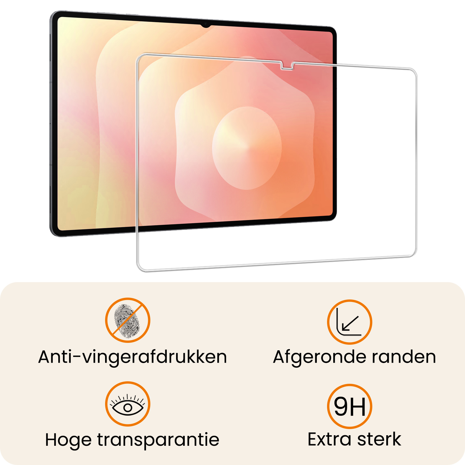 Nomfy Nomfy Samsung Galaxy Tab S11 Ultra Hoesje Met Uitsparing S Pen Met Screenprotector - Zwart