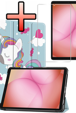 NoXx NoXx Samsung Galaxy Tab A11 Hoes Met Screenprotector - Eenhoorn