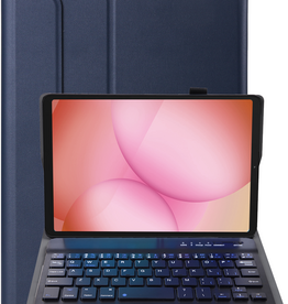 NoXx NoXx Samsung Galaxy Tab A11 Toetsenbordhoes - Donkerblauw