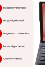 NoXx NoXx Samsung Galaxy Tab A11 Toetsenbordhoes - Donkerblauw