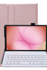 NoXx NoXx Samsung Galaxy Tab A11 Toetsenbordhoes - Rosé Goud