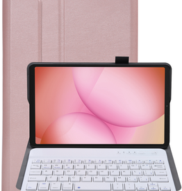 NoXx NoXx Samsung Galaxy Tab A11 Toetsenbordhoes - Rosé Goud