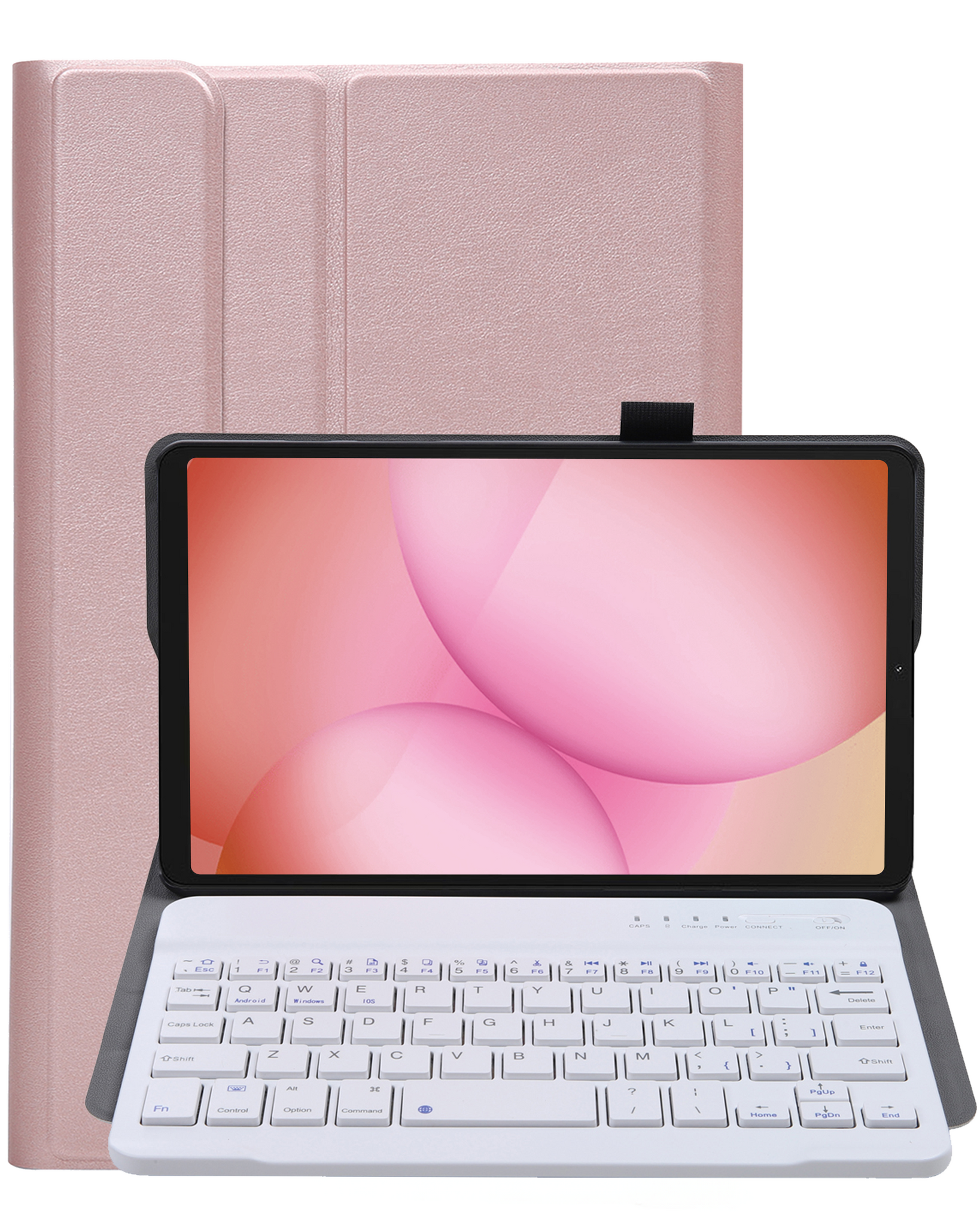 NoXx NoXx Samsung Galaxy Tab A11 Toetsenbordhoes - Rosé Goud