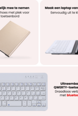 NoXx NoXx Samsung Galaxy Tab A11 Toetsenbordhoes Met Screenprotector - Goud