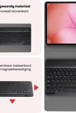 NoXx NoXx Samsung Galaxy Tab A11 Toetsenbordhoes Met Screenprotector - Zwart