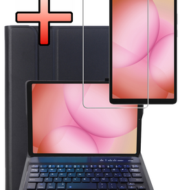 NoXx NoXx Samsung Galaxy Tab A11 Toetsenbordhoes Met Screenprotector - Zwart