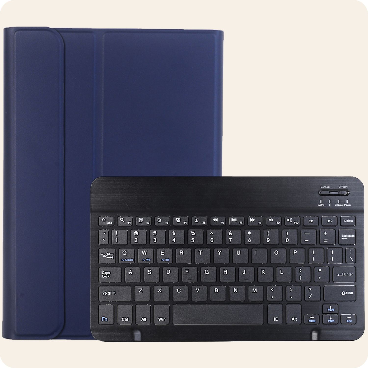 Nomfy Nomfy Samsung Galaxy Tab A11 Toetsenbordhoes - Donkerblauw