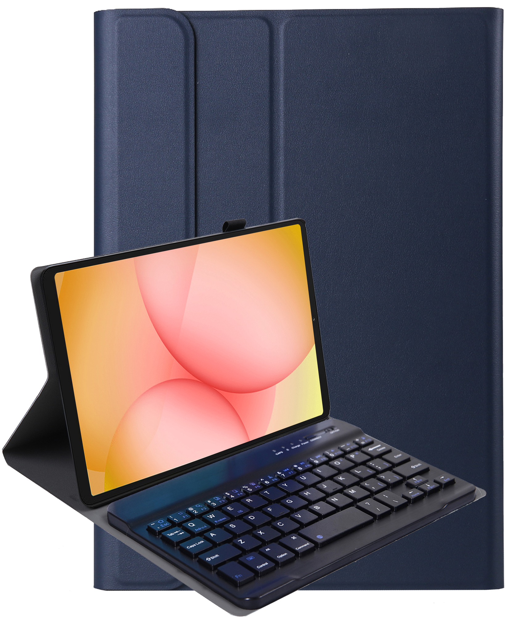 Nomfy Nomfy Samsung Galaxy Tab A11 Toetsenbordhoes - Donkerblauw