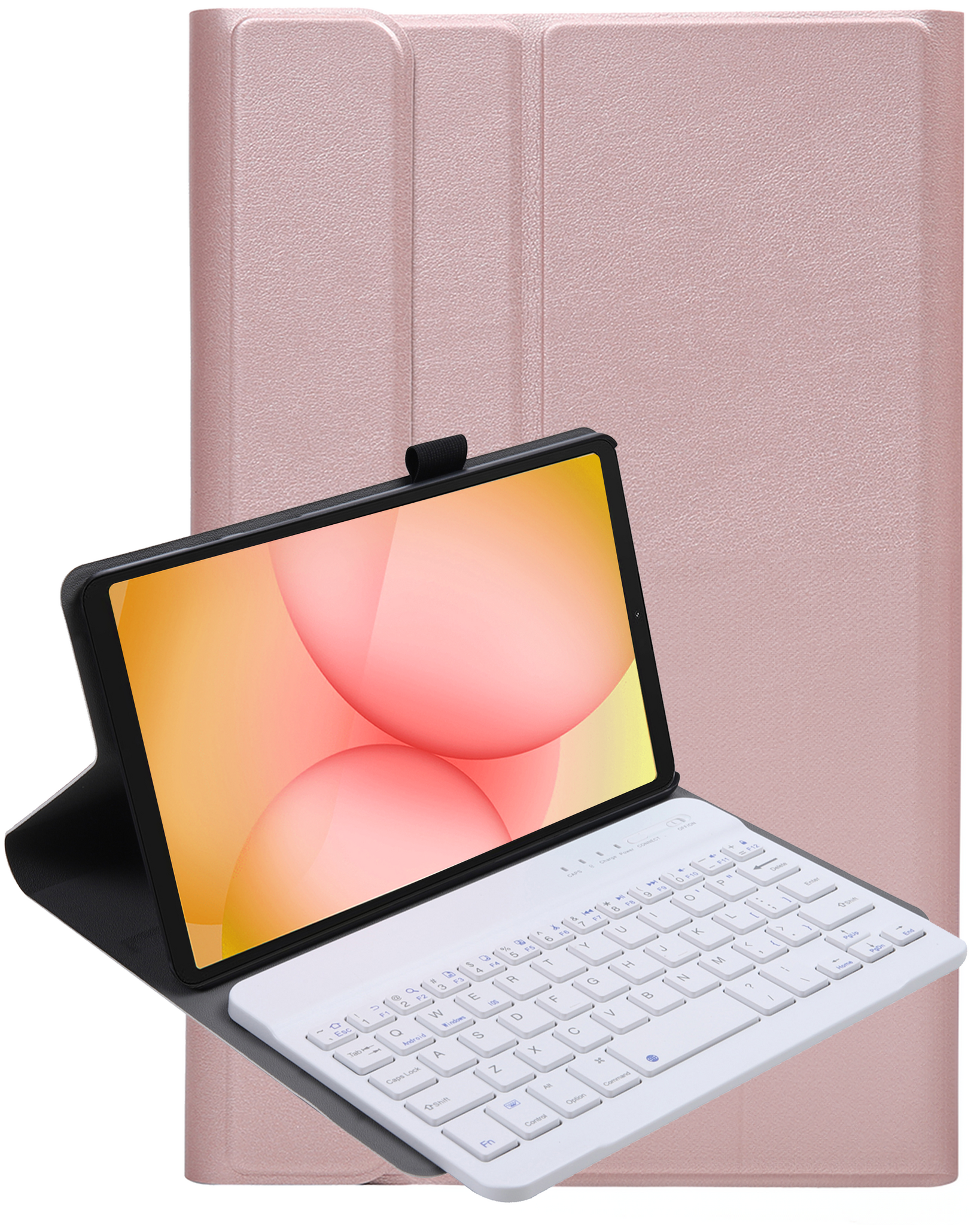 Nomfy Nomfy Samsung Galaxy Tab A11 Toetsenbordhoes - Rosé Goud